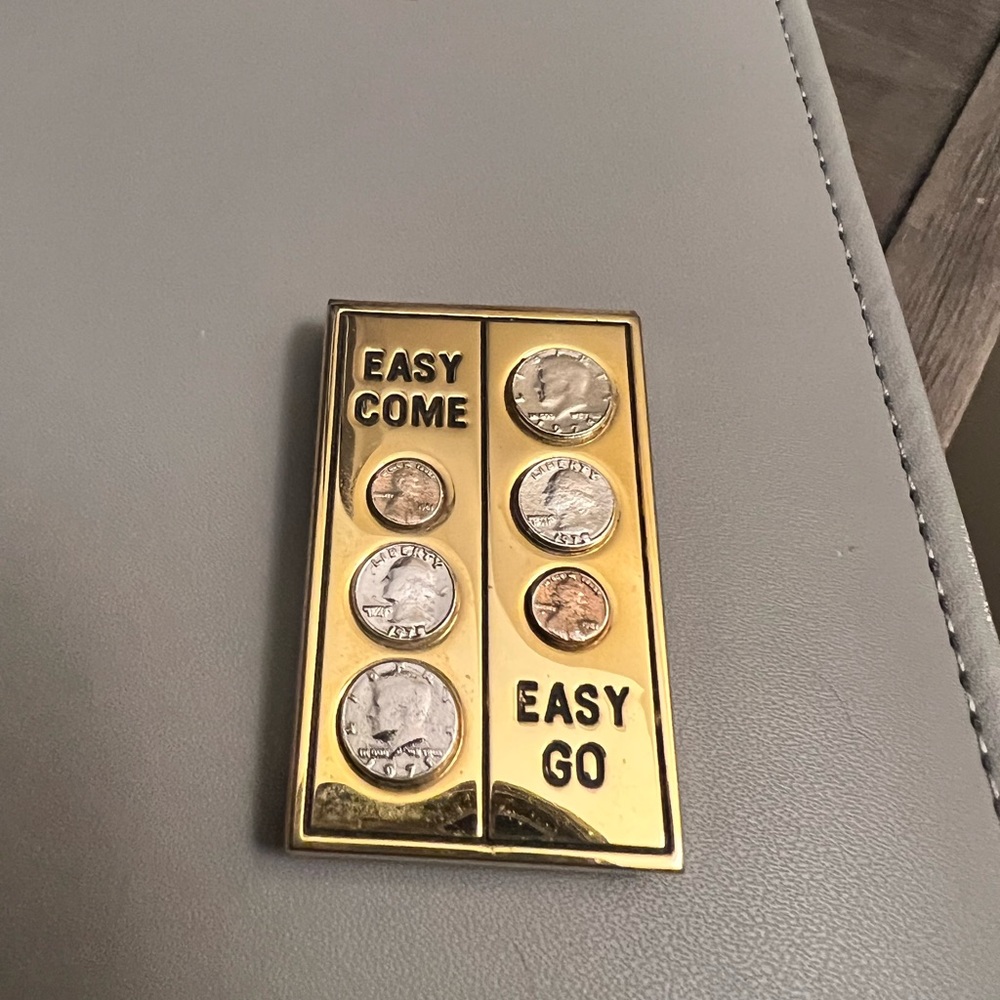 ✨Vintage✨ EASY COME EASY GO MONEY CLIP